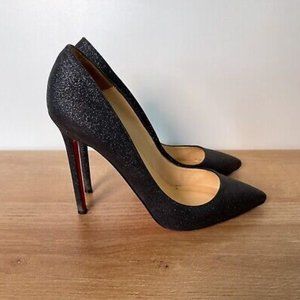 Loubuotin Glitter pointed toe pump in 37.5.